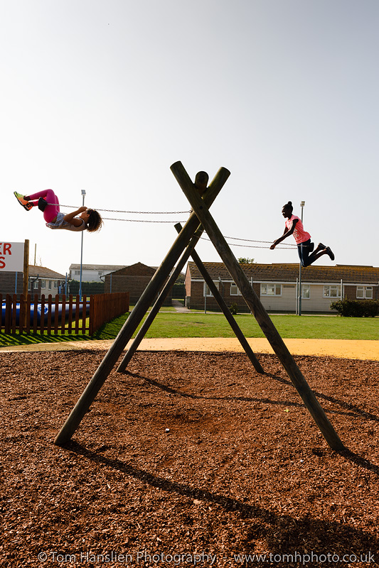 Fun with the swings.